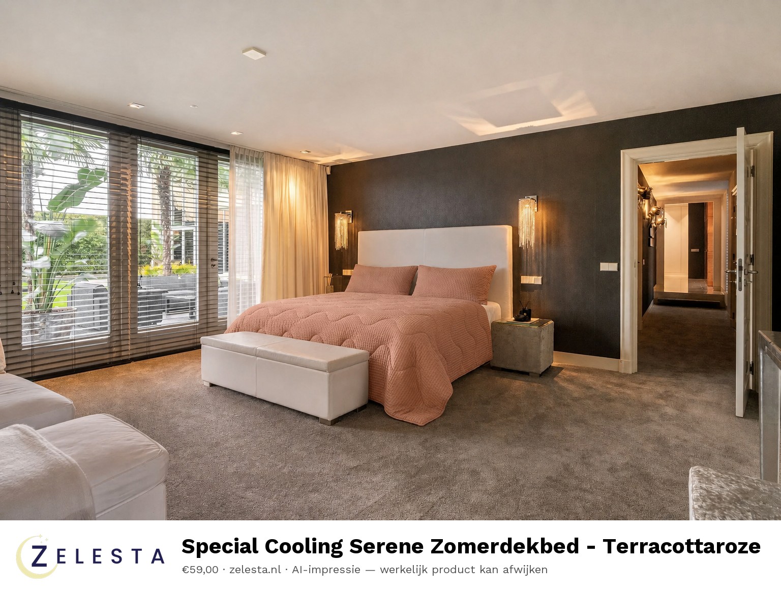 Special Cooling Serene Zomerdekbed — Terracottaroze Slaapkamer