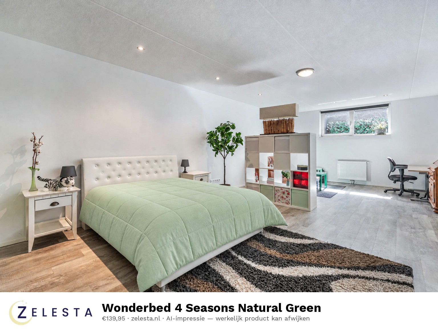 Wonderbed 4 Seasons Natural Green Slaapkamer