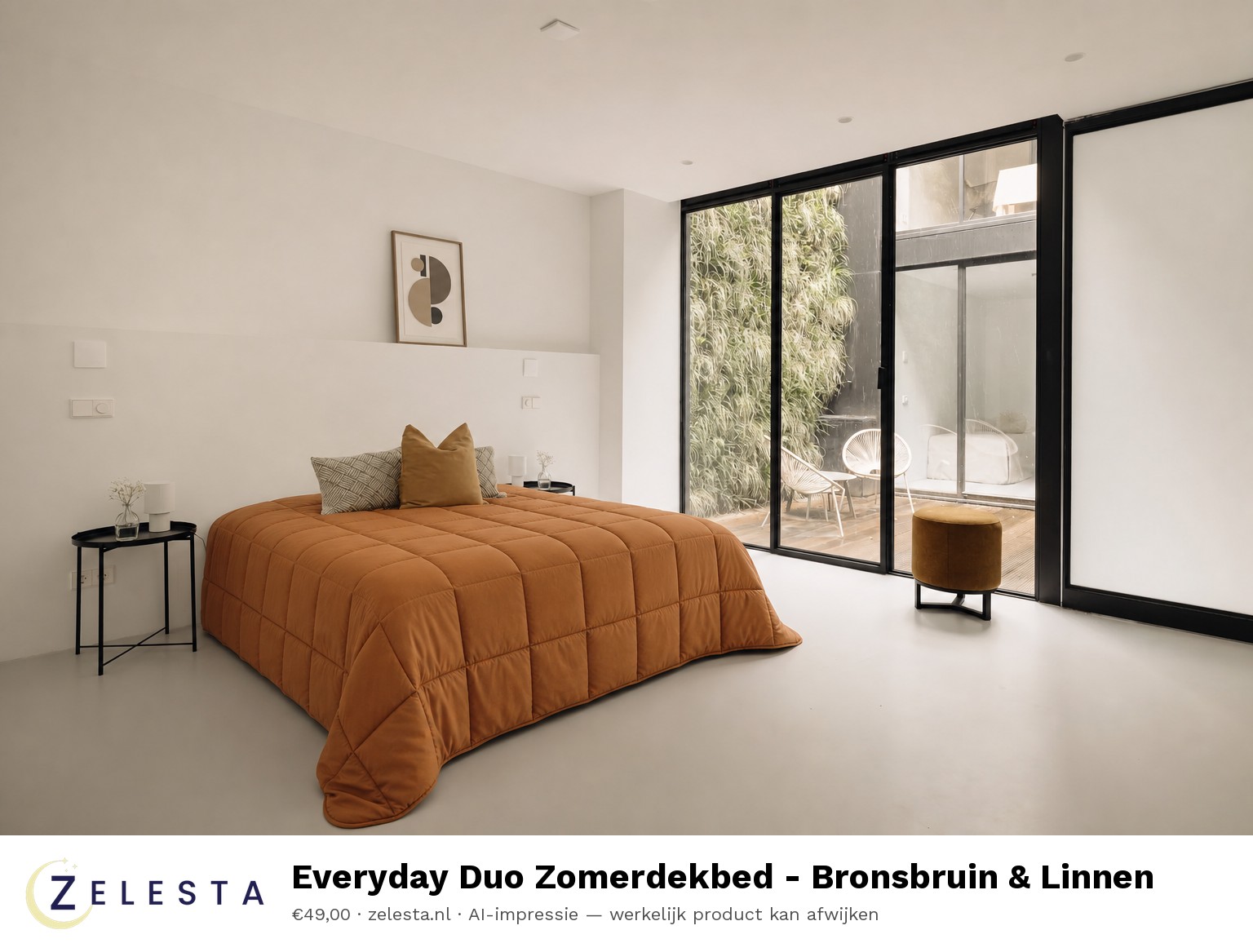 Everyday Duo Zomerdekbed — Bronsbruin & Linnen Slaapkamer